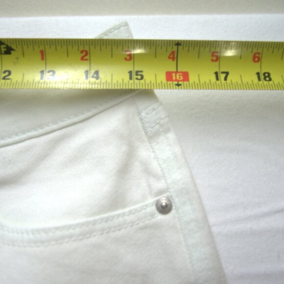 Style & Co. Women's Skinny Jeans, White, Size 10 - Picture 8 of 10
